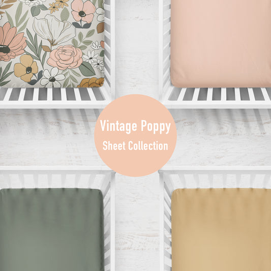 Vintage Poppy Sheet Collection image 0