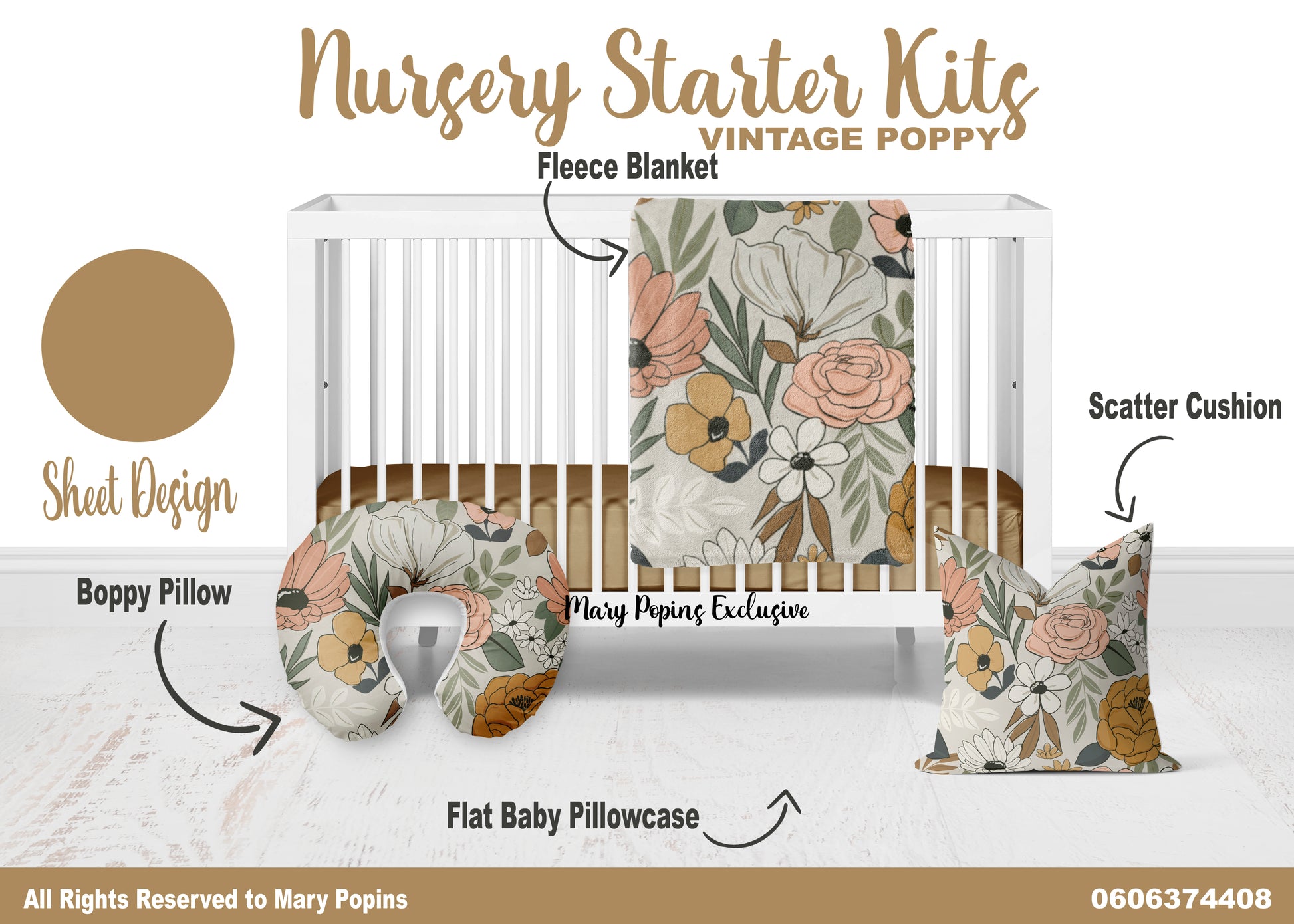 Vintage Poppy Nursery Starter Kit image 0