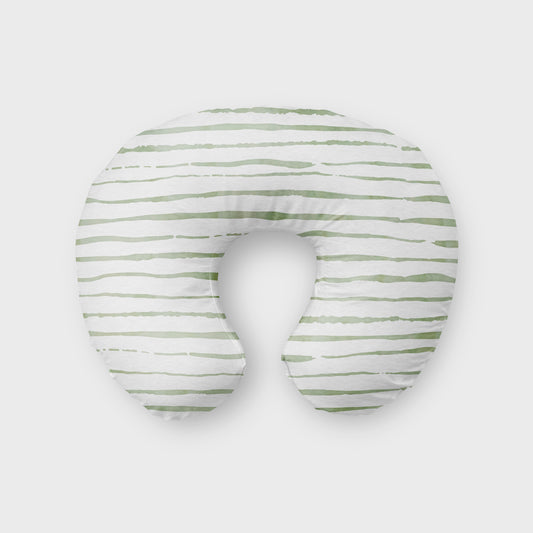 Linear Watercolor Boppy Pillow image 0