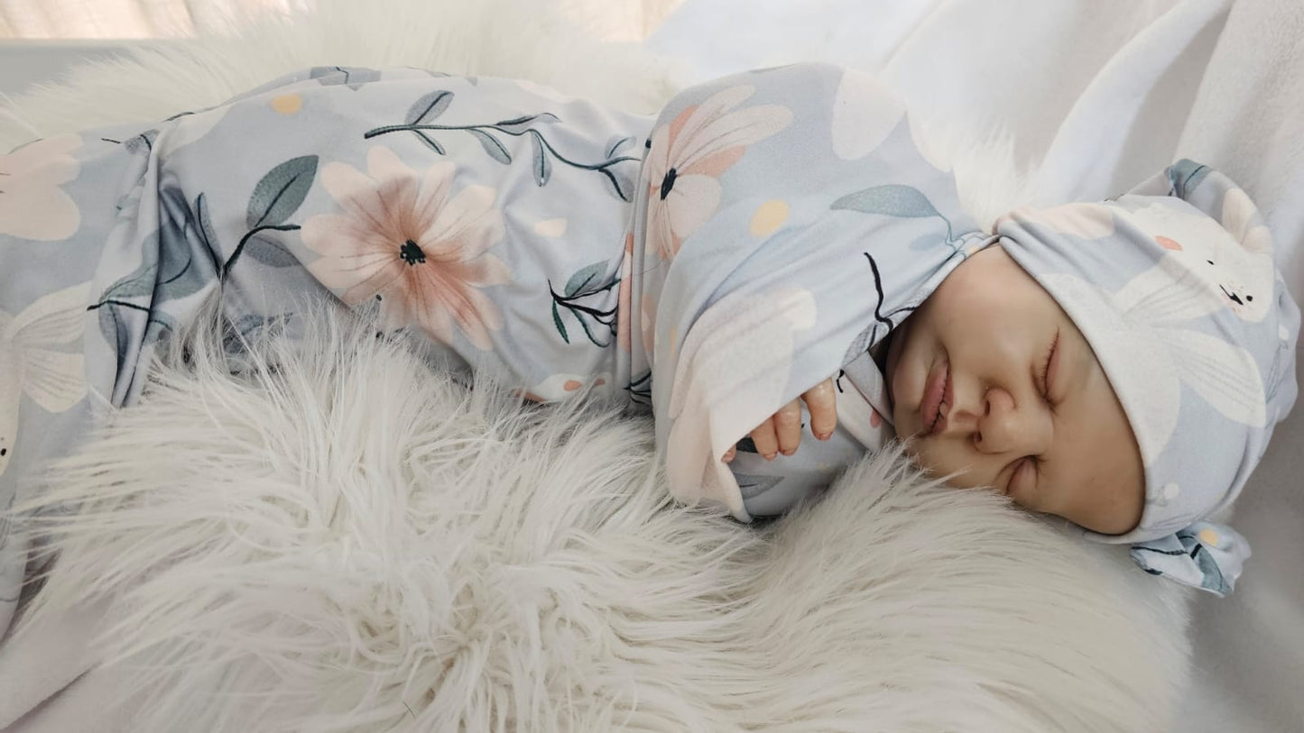 Blue Lily Bunny Swaddle image 4