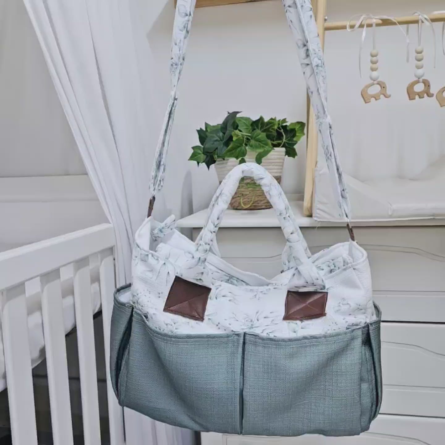 Eucalyptus Nappy Bag image 1